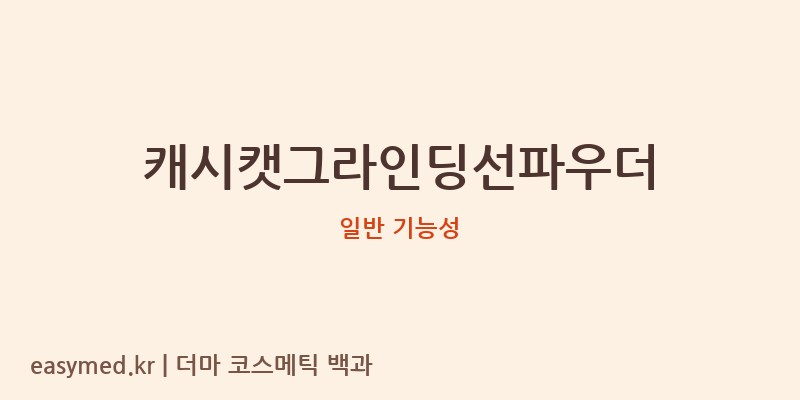 캐시캣그라인딩선파우더 기능성 화장품 (일반 기능성)
