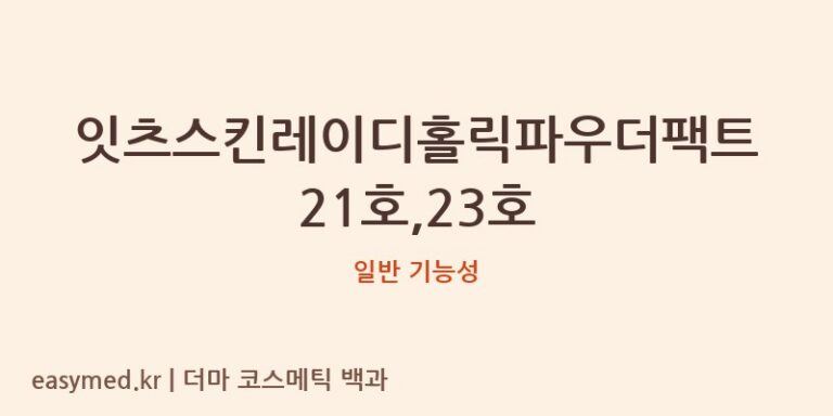 잇츠스킨레이디홀릭파우더팩트21호,23호 기능성 화장품 (일반 기능성)