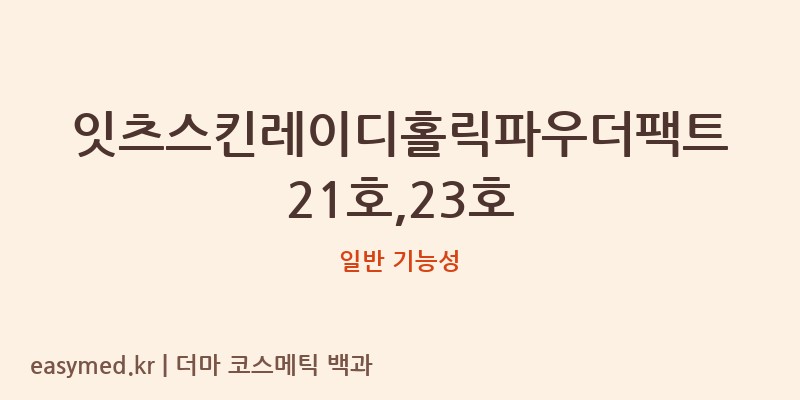 잇츠스킨레이디홀릭파우더팩트21호,23호 기능성 화장품 (일반 기능성)