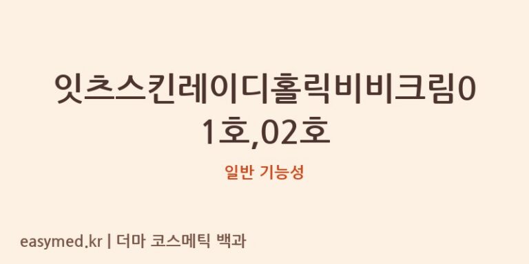 잇츠스킨레이디홀릭비비크림01호,02호 기능성 화장품 (일반 기능성)