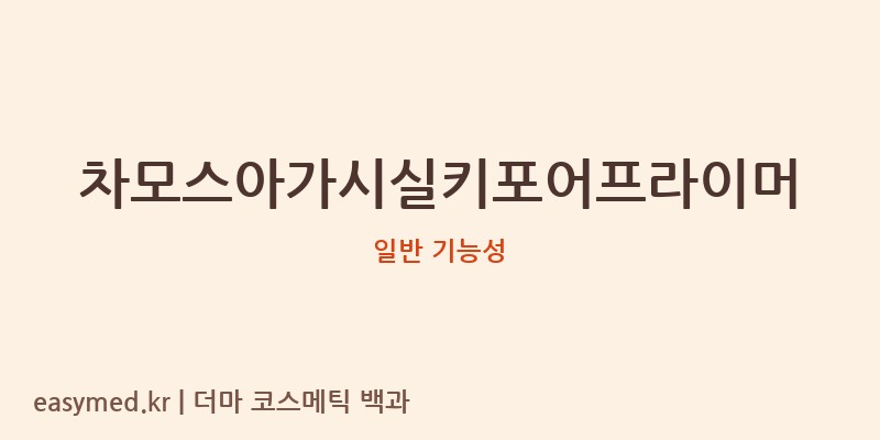 차모스아가시실키포어프라이머 기능성 화장품 (일반 기능성)