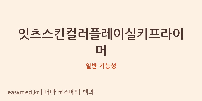 잇츠스킨컬러플레이실키프라이머 기능성 화장품 (일반 기능성)