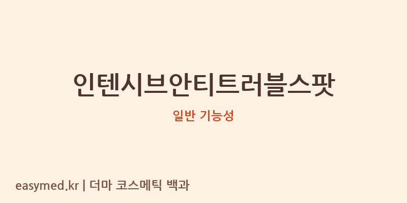 인텐시브안티트러블스팟 기능성 화장품 (일반 기능성)