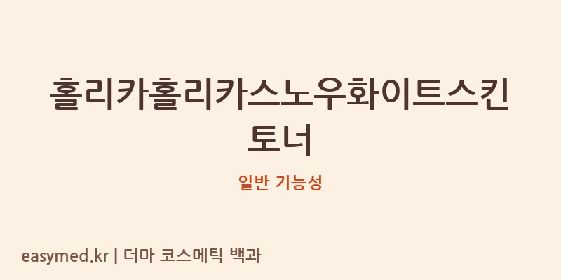 홀리카홀리카스노우화이트스킨토너 기능성 화장품 (일반 기능성)