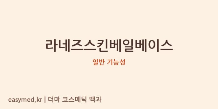 라네즈스킨베일베이스 기능성 화장품 (일반 기능성)