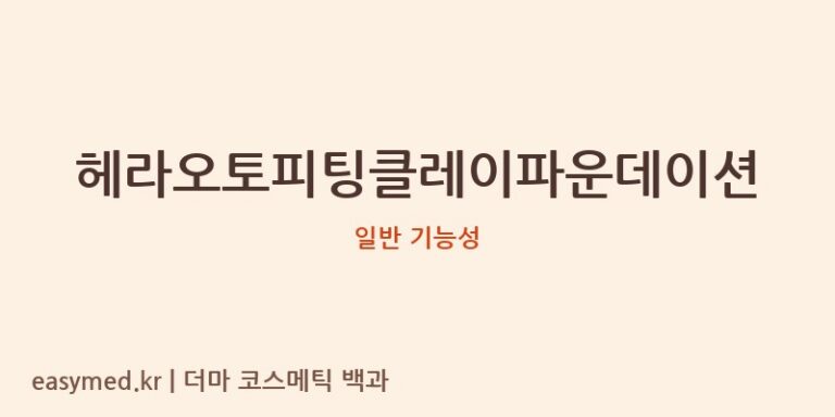 헤라오토피팅클레이파운데이션 기능성 화장품 (일반 기능성)
