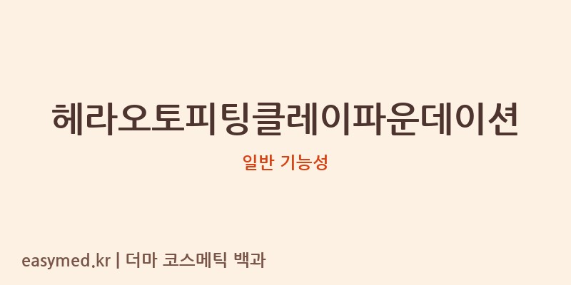 헤라오토피팅클레이파운데이션 기능성 화장품 (일반 기능성)