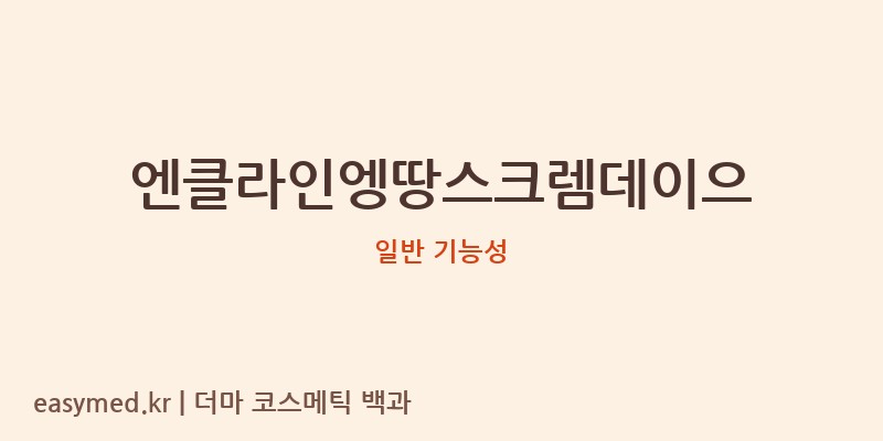 엔클라인엥땅스크렘데이으 기능성 화장품 (일반 기능성)