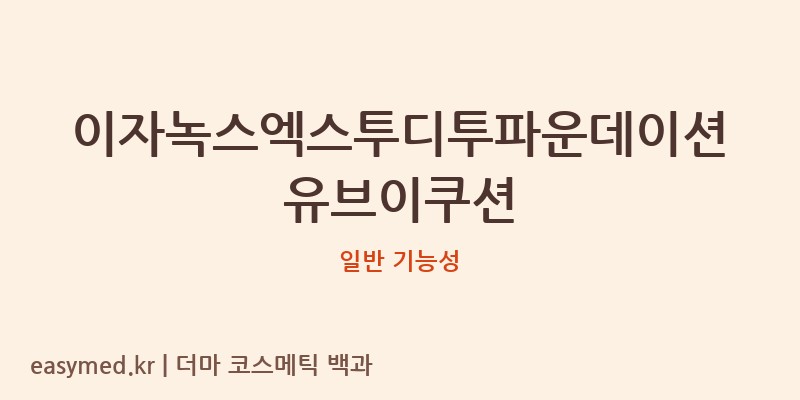 이자녹스엑스투디투파운데이션유브이쿠션 기능성 화장품 (일반 기능성)